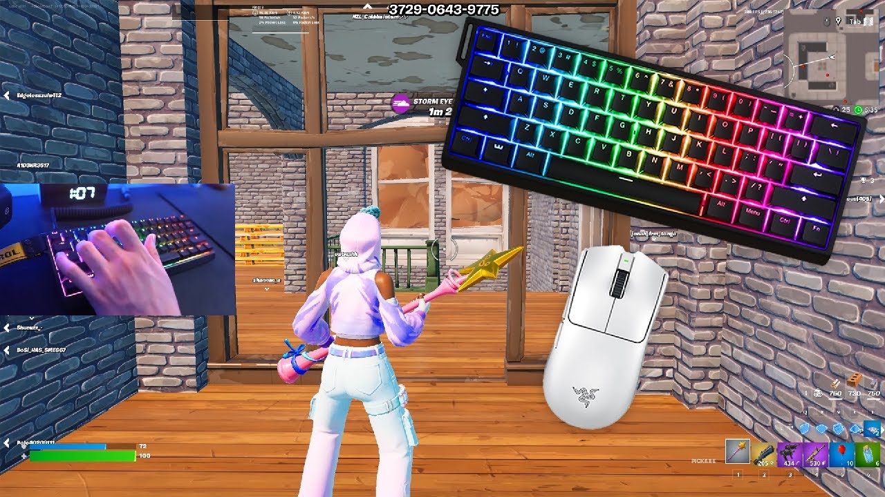 Wooting 60HE😍Satisfying Keyboard & Mouse Sounds ASMR 240 FPS 4K