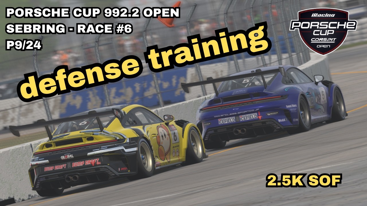 iRacing Porsche Cup 992.2 Open - Sebring (Race #6)