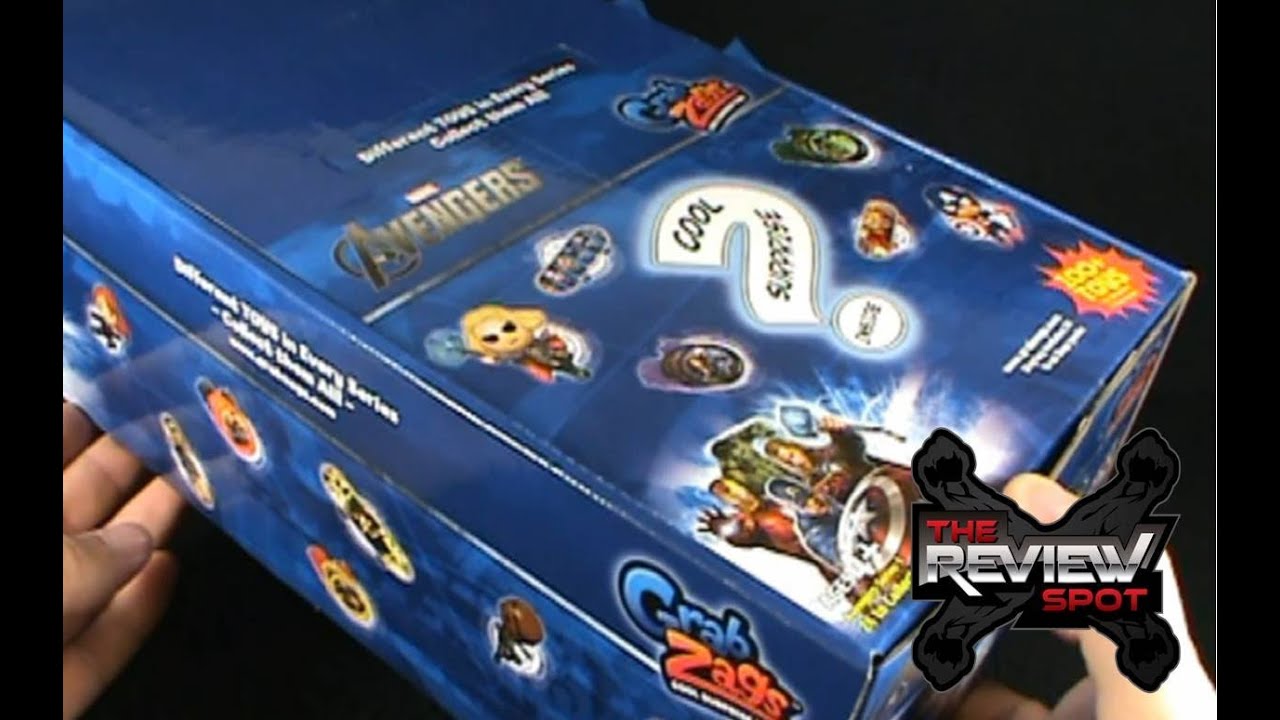 Collectible Spot - Grab Zags Avengers Cool Surprise Toys Series 1 Blind Bags Case Unboxing