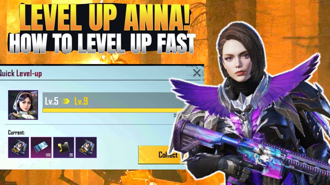 HOW TO LEVEL UP ANNA FAST WITHOUT UC| FREE 200 CHARACTER VOUCHERS ANNA CHARACTER SHARD EXP