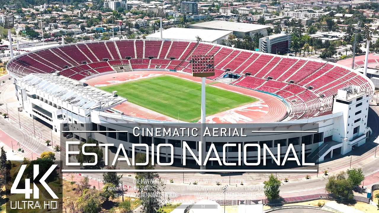【4K】🇨🇱 Estadio Nacional Julio Martínez Prádanos from Above 🔥 Santiago de CHILE 2025 🔥 Drone Film