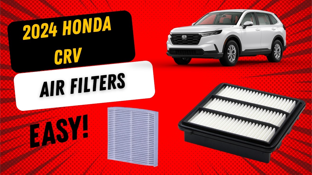 Как заменить воздушный фильтр двигателя и салонный фильтр на Honda CRV 2024 года выпуска (простое...