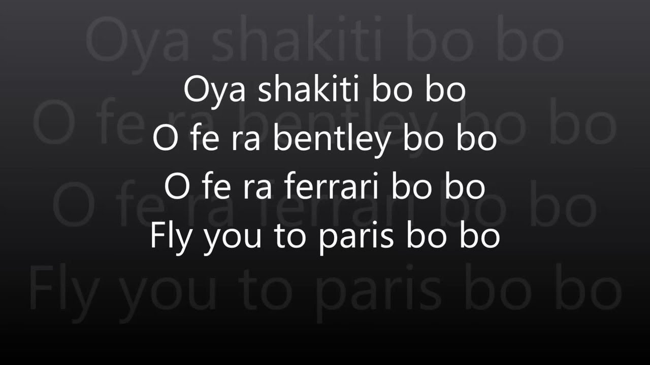 olamide shakti bobo[ lyrics]