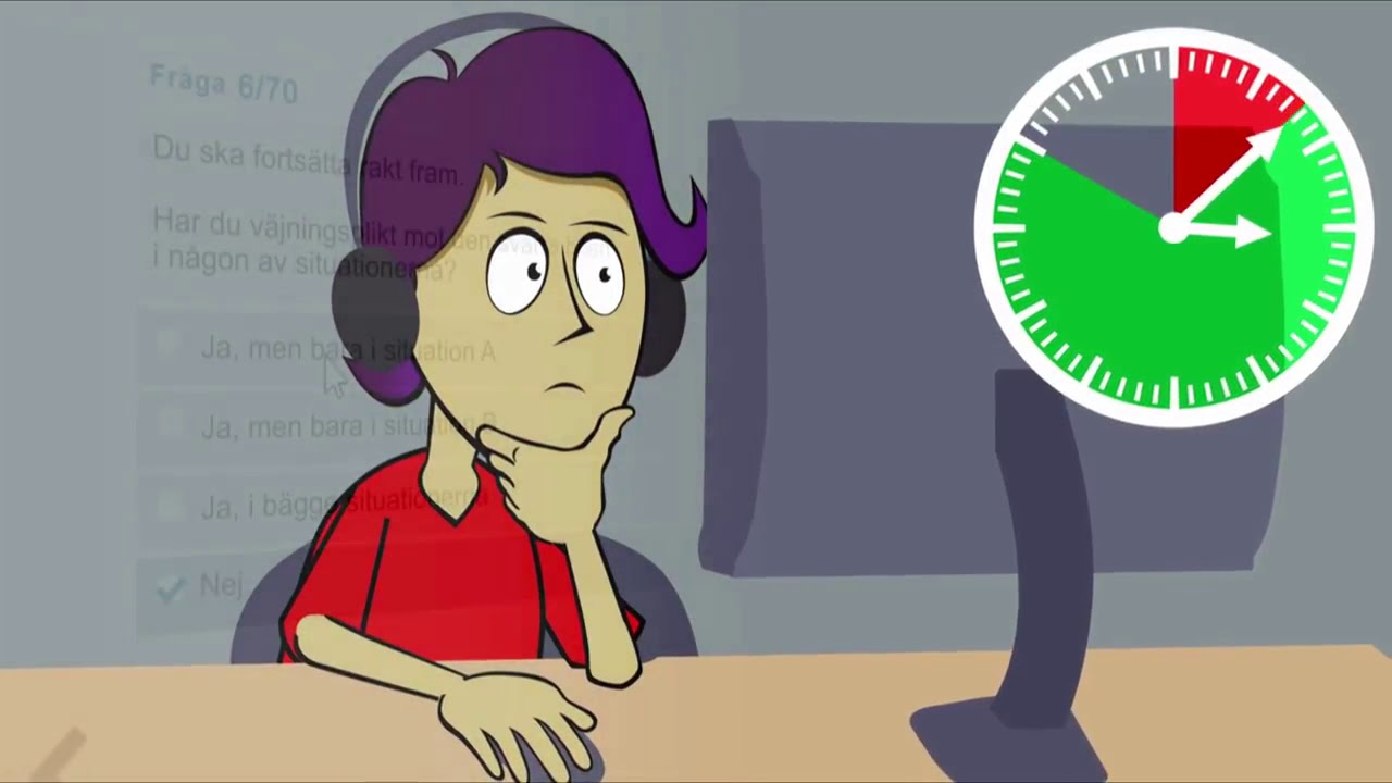 فيديو يوضح كيفية اجراء فحص التيوري للسواقة في السويد