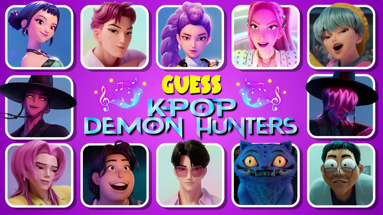 Guess KPop Demon Hunters Movie Characters by Their Song & Voice 🎶🔥~ Huntrix, Saja Boys, Rumi, Jinu