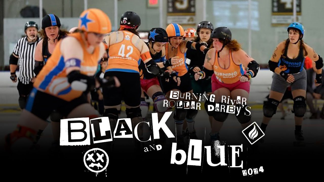 Burning River Roller Derby: Black & Blue