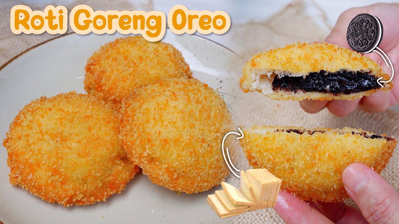 Cara Membuat Oreo Goreng || Roti goreng Oreo