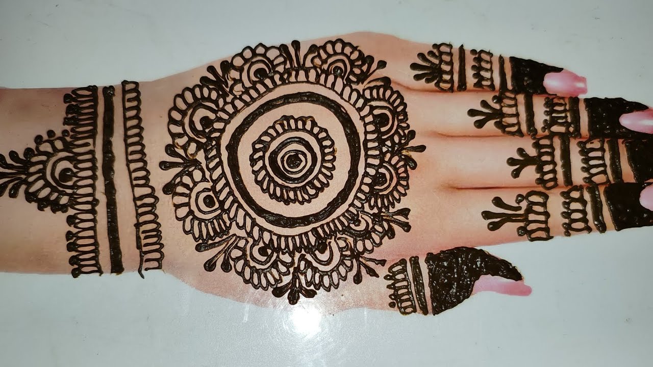 simple beautiful back hand mehndi design /easy mehñdí desígñs /mehndi ka desígñ/mehñdi design/