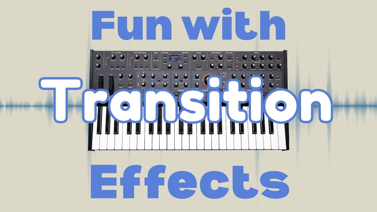 Creating Transitions is more fun with hardware synths!