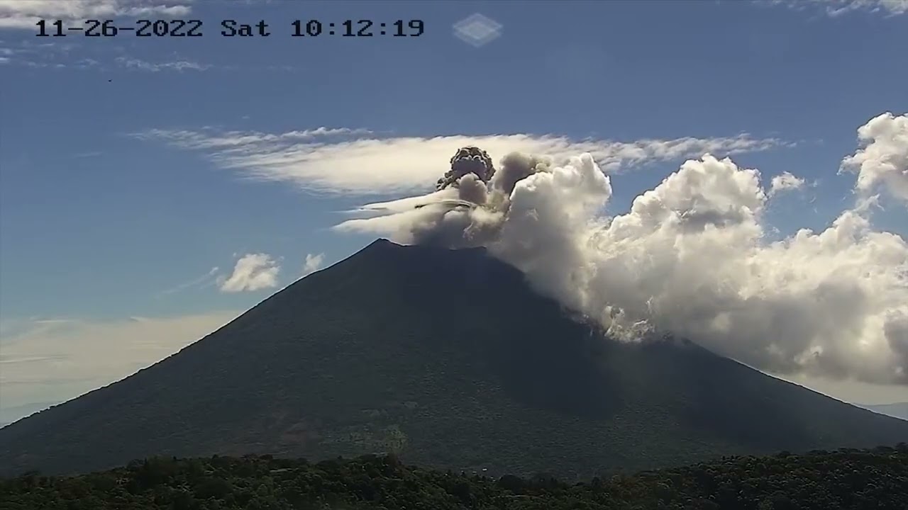 Protección mantiene activa alerta verde por actividad de volcán Chaparrastique