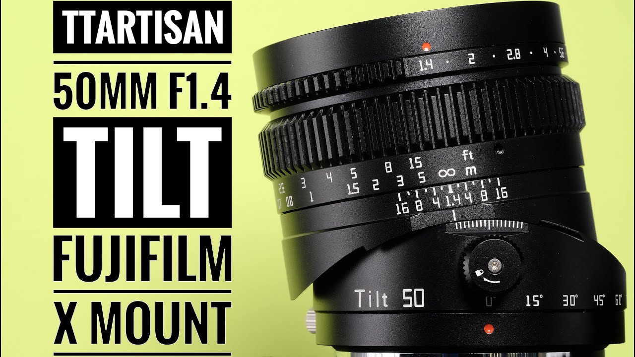 Объектив TTArtisan 50mm f1.4 с наклоном, крепление Fujifilm X.