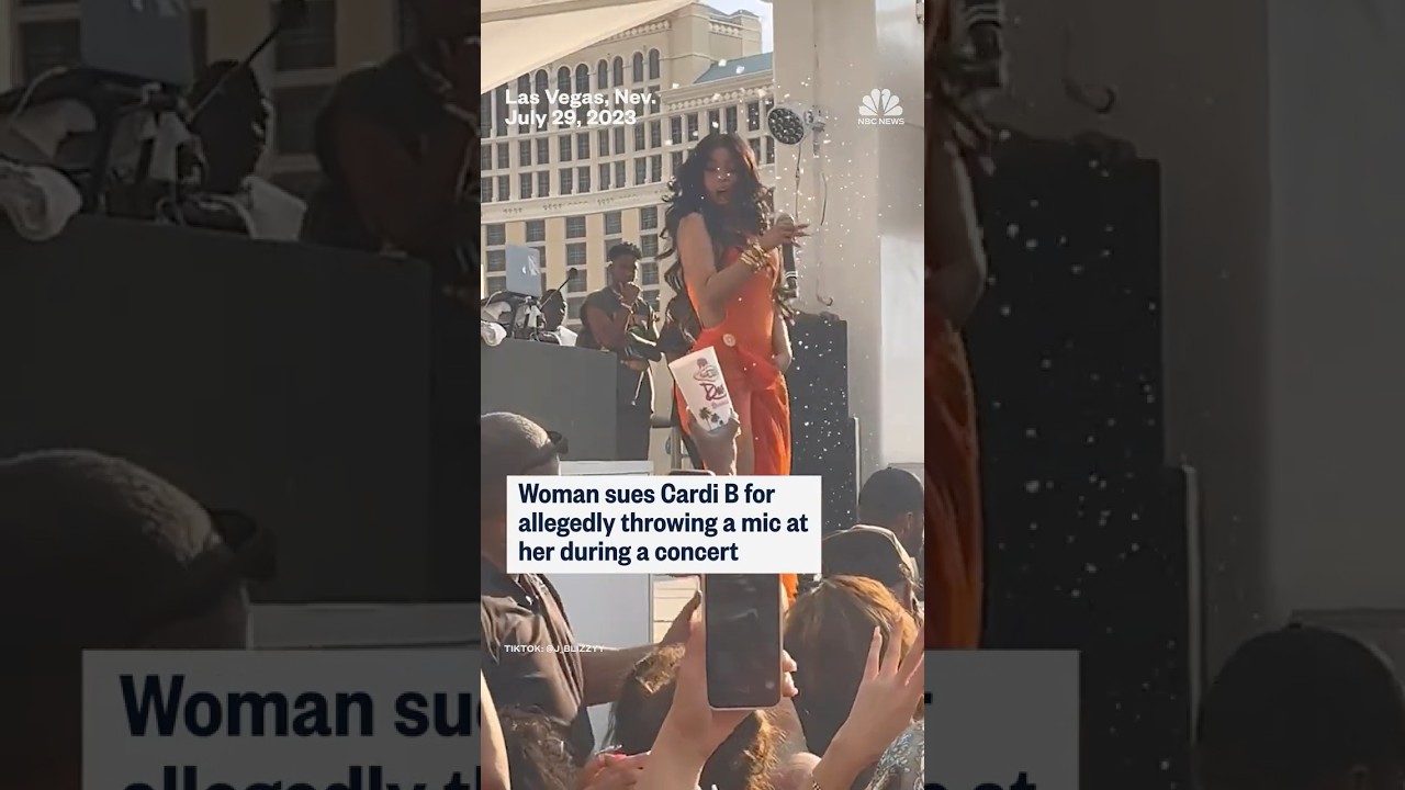 Woman sues Cardi B for allegedly throwing a mic at her during a concert