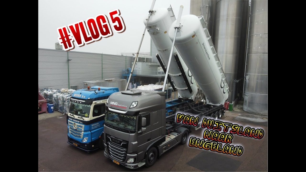 Van Duitsland naar Engeland met 25 ton Plastic #vlog5
