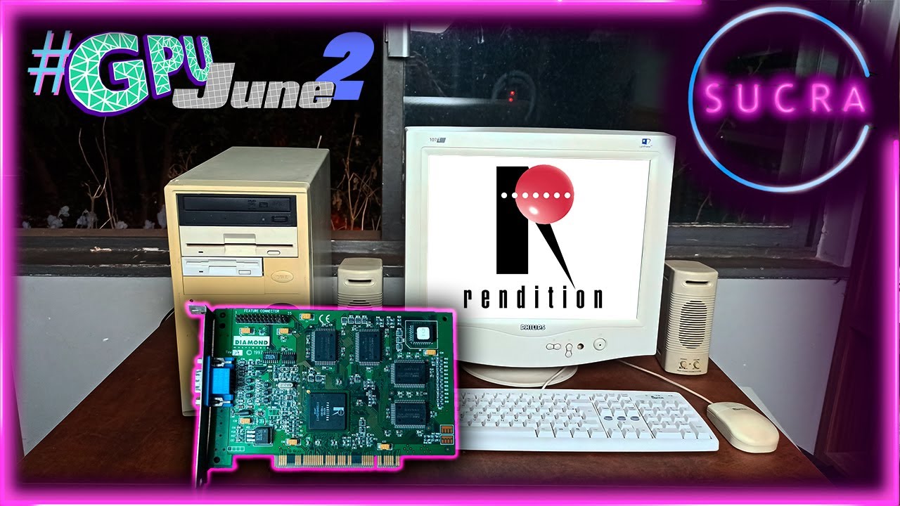 Rendition Verite V2100 Meets the Rust Bucket 486 - #GPUJune2