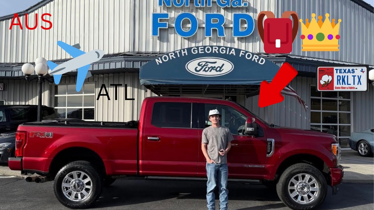 We flew ACROSS the COUNTRY to buy my DREAM TRUCK! 👑🎒(F250 Limited)