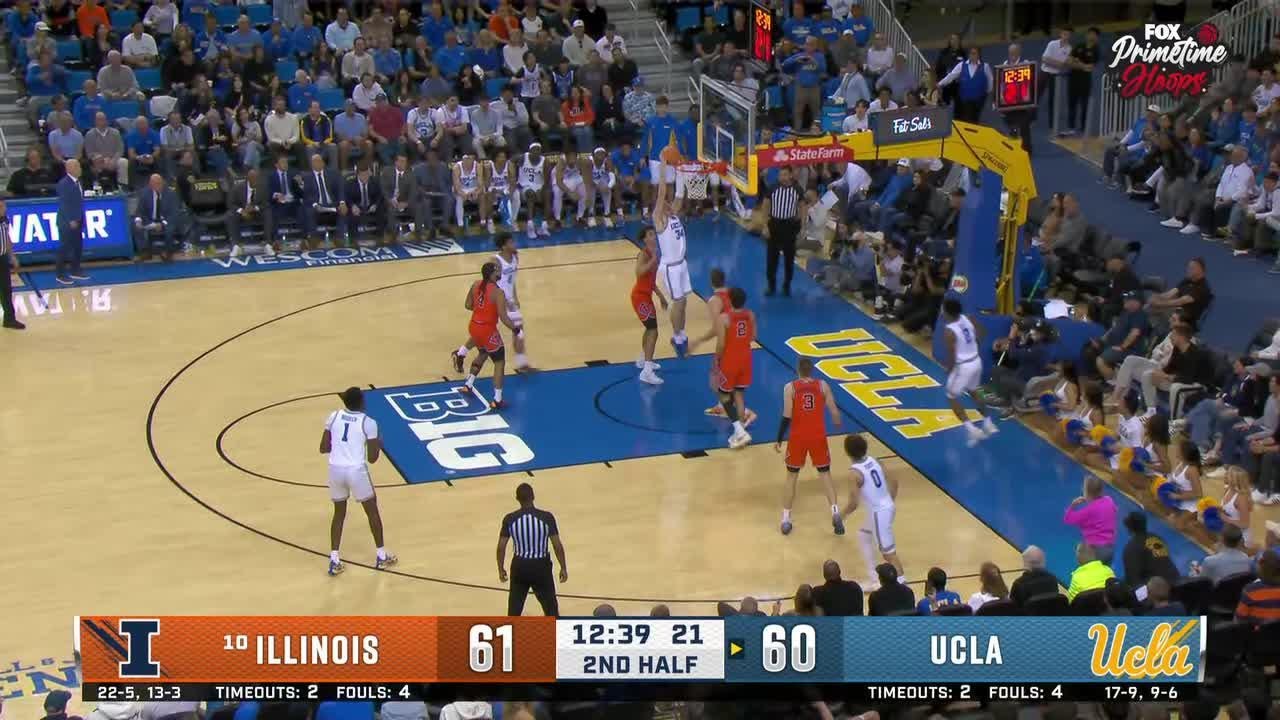 Tyler Bilodeau DUNKS for the LEAD vs. Illinois | UCLA Basketball