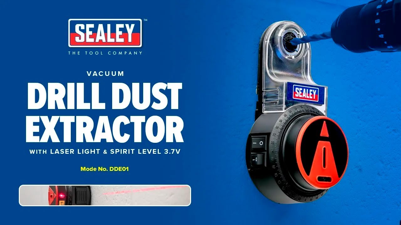 Sealey Vacuum Drill Dust Extractor with Laser & Spirit Level | DDE01