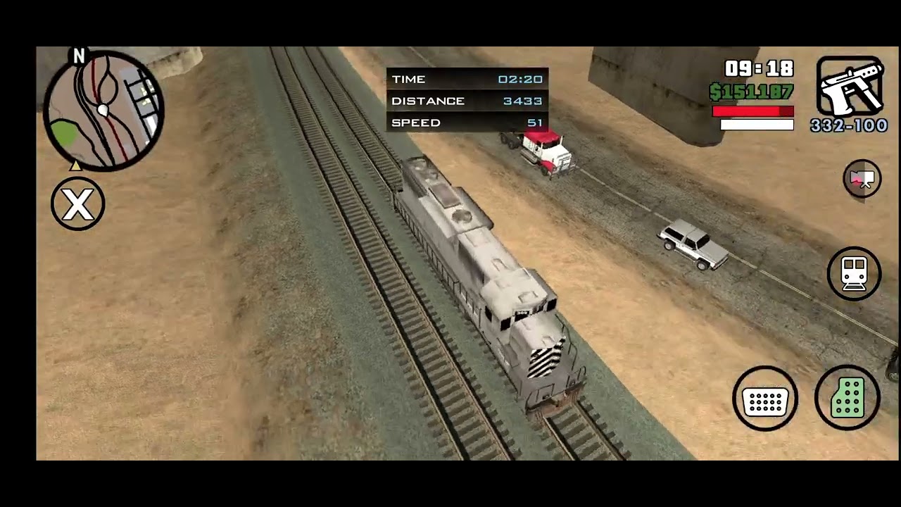 Gta san Andreas train msson falled