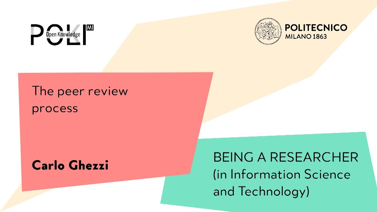 The peer review process (Carlo Ghezzi)