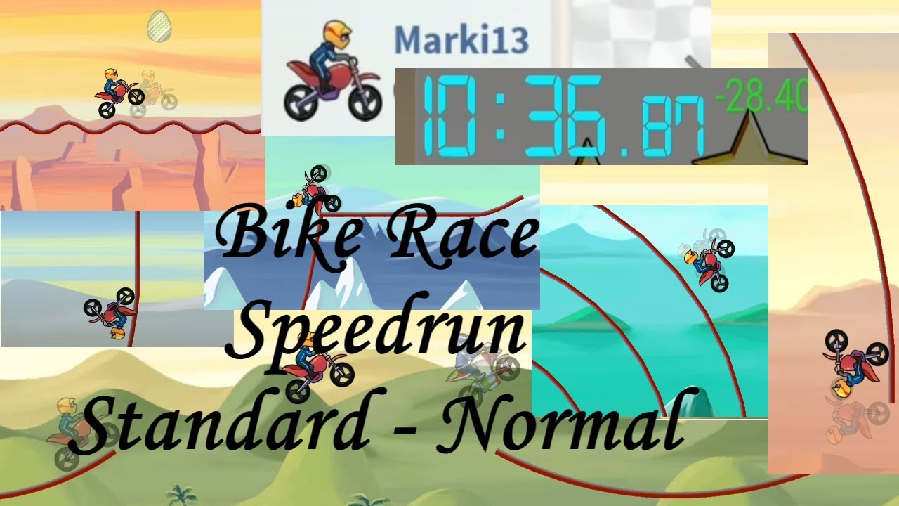 Bike Race Speedrun - Standard Level Packs with Normal [10:36.87]