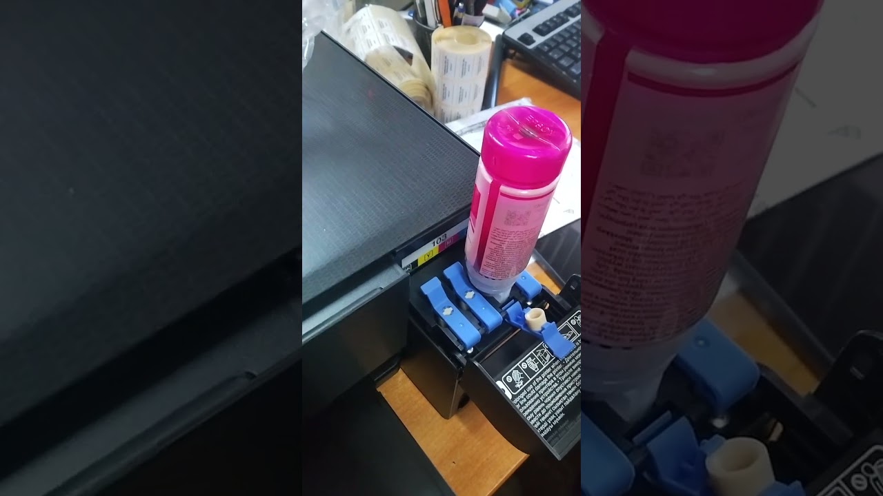 Запуск и прокачка нового принтера Epson ecotank L3200..