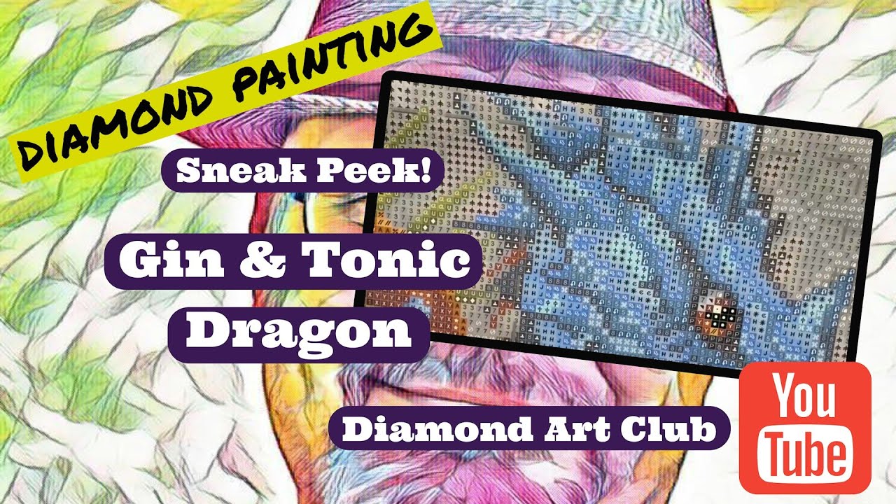 Diamond Art Club Sneak Peek - Gin & Tonic Dragon!