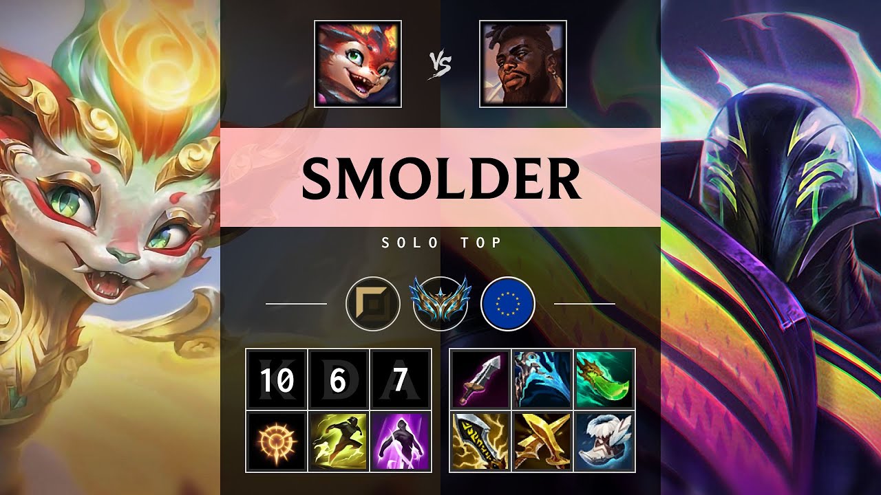 Smolder Top vs K'Sante - EUW Challenger Patch 25.20