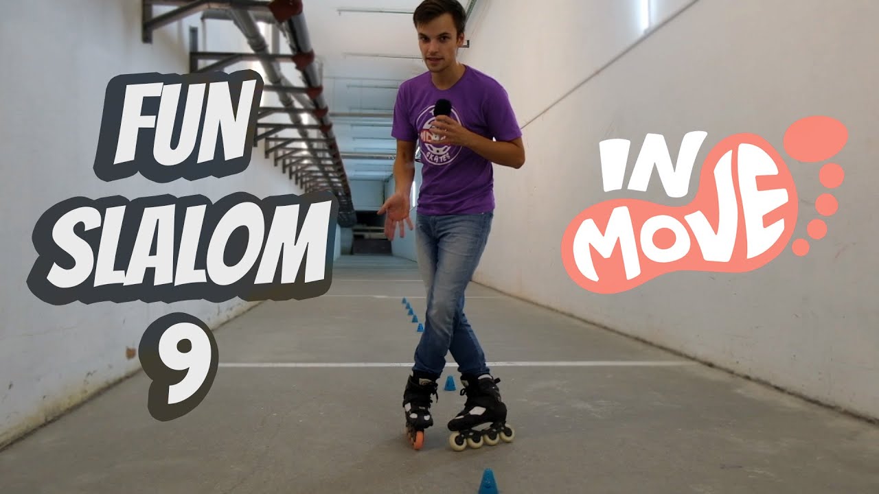 FUN SLALOM TUTORIALS ON INLINE SKATES 9 - PIVOTS, SWANS combos
