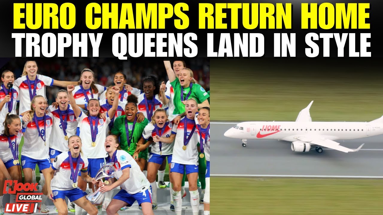 Lionesses Return Home LIVE | England Women Euro 2025 | Euro 2025 Champions | England Women Football