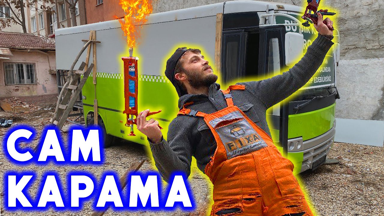 CAM KAPAMA  - KARAVAN YAPIMI - OTOBÜSÜ KARAVAN YAPIYORUZ BÖLÜM : 12