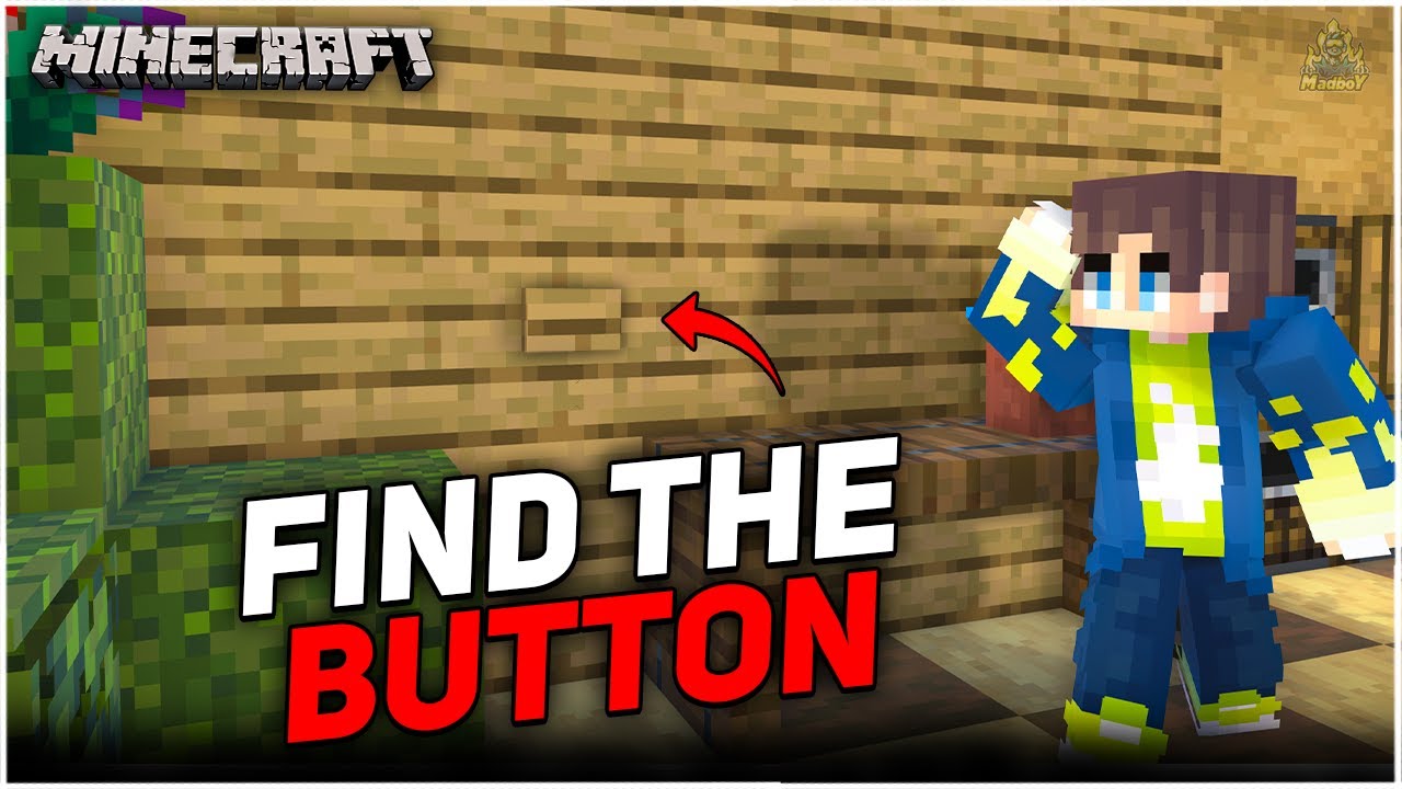 FIND THE BUTTON Challenge 😥| Minecraft in Telugu | Maddy Telugu Gamer