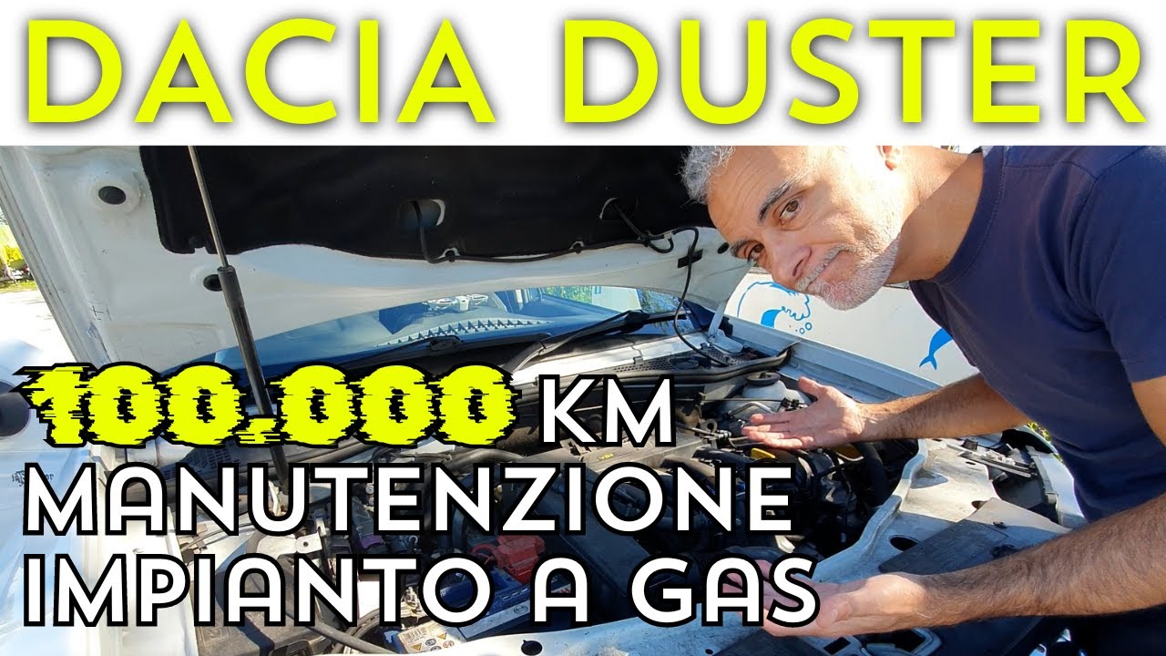 Dacia DUSTER Cambio filtri GAS stato liquido e gassoso dopo 10 anni di vita con 100.000 km