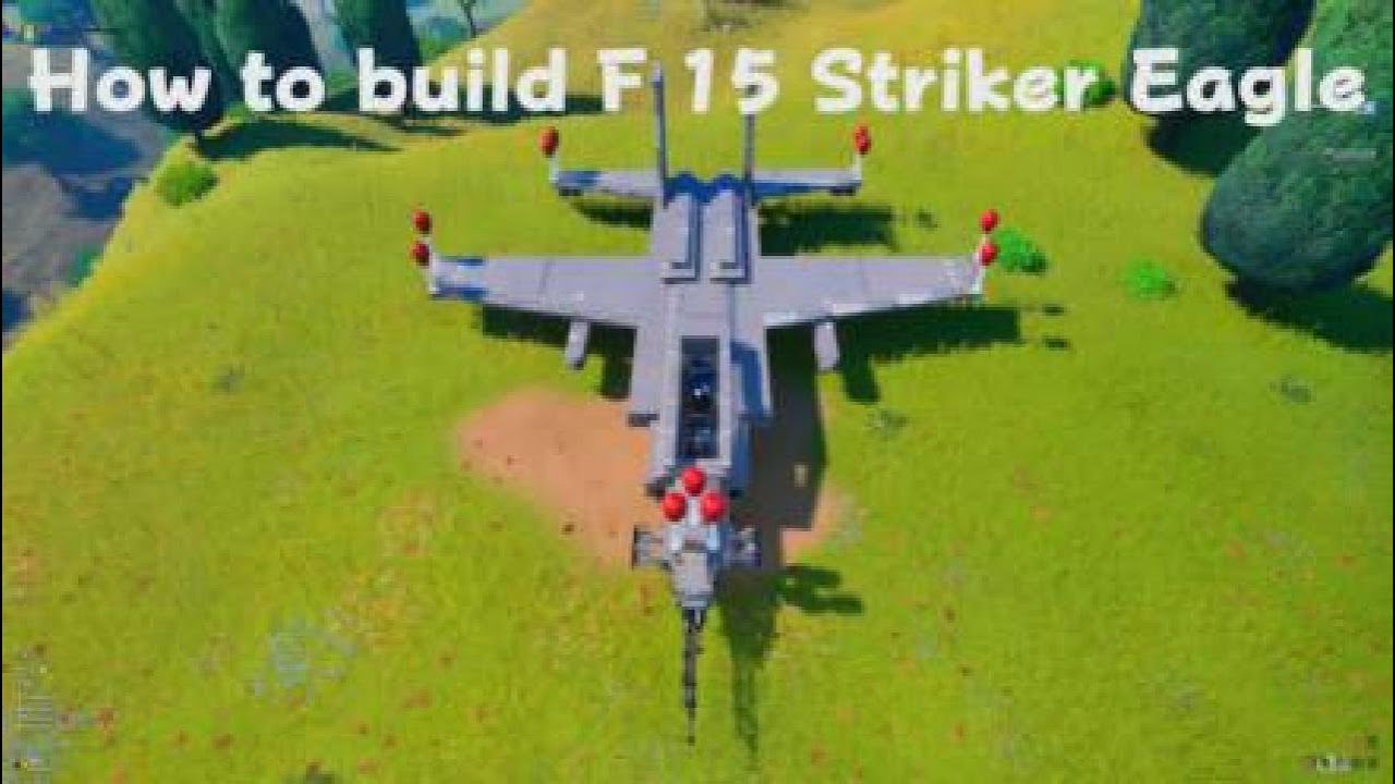 Lego Fortnite how to build F 15 Striker Eagle