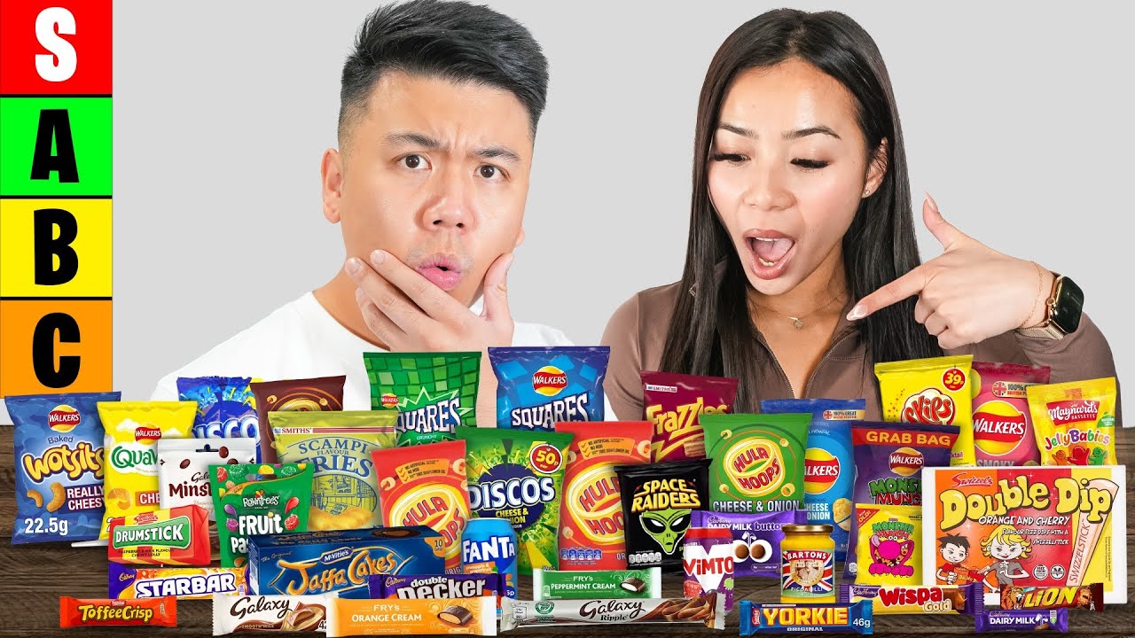 Australian Asians Trying BRITISH Snacks!