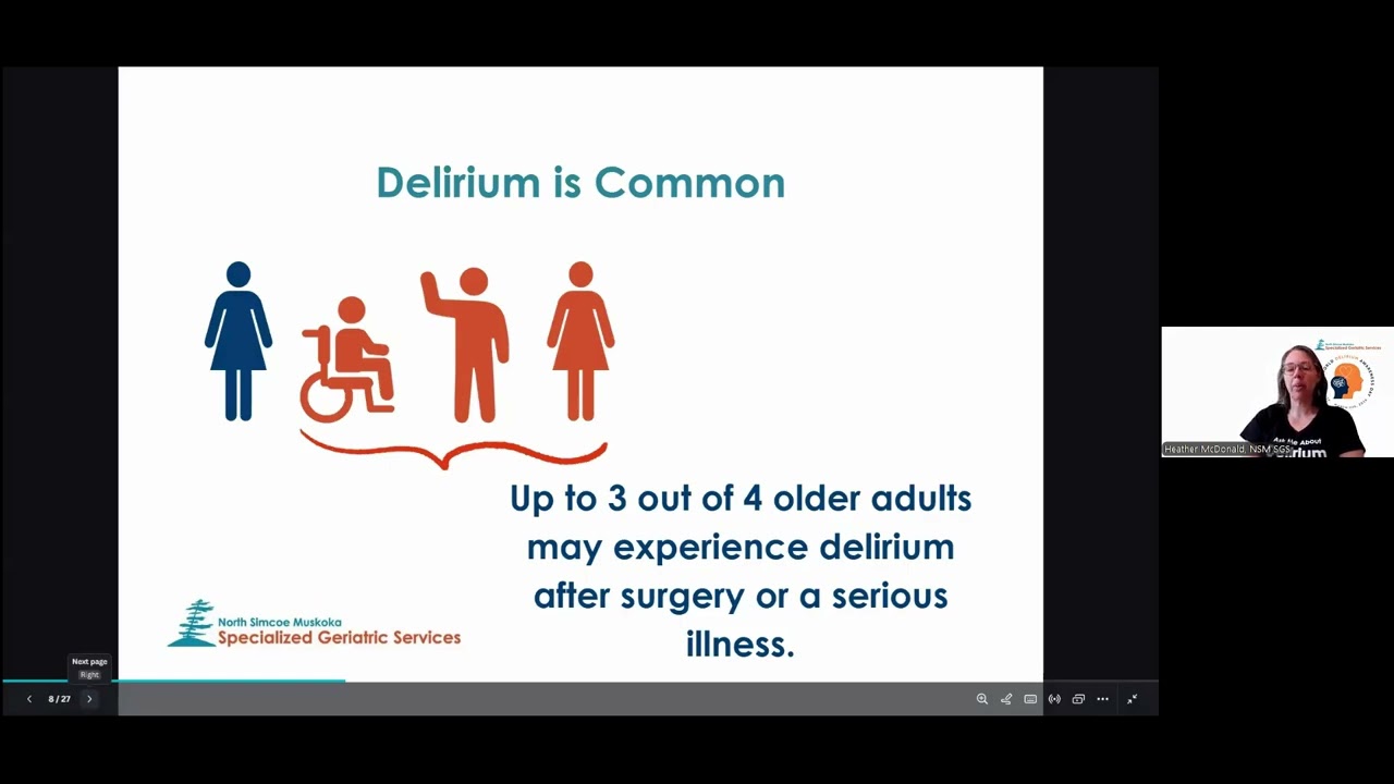 2026 World Delirium Awareness Day with North Simcoe Muskoka Specialized Geriatrics Services