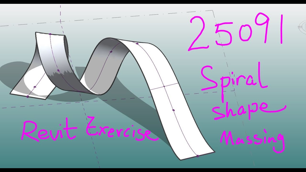 25091 - Spiral Shape Massing Exercise in Revit