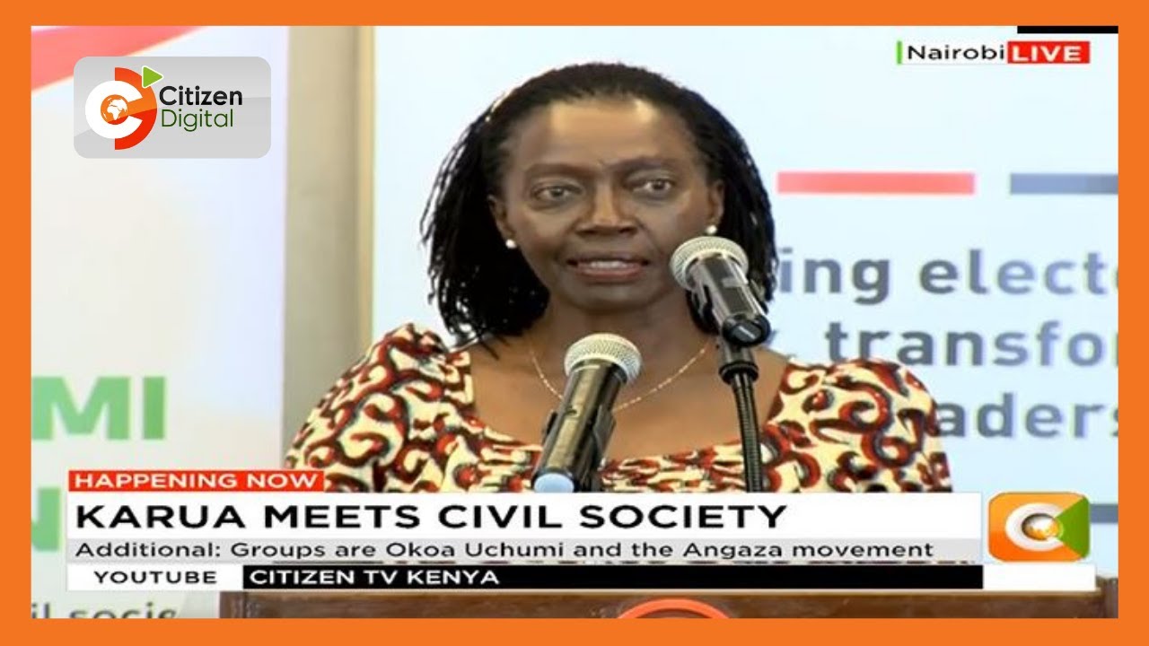 Martha Karua meeting with the Civil Society