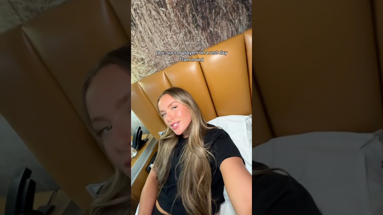 pov: soccer players on a rest day 