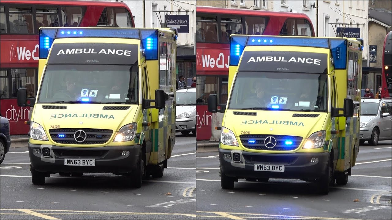 Sony AX53 vs Sony AX700: Side by side comparison with an ambulance responding