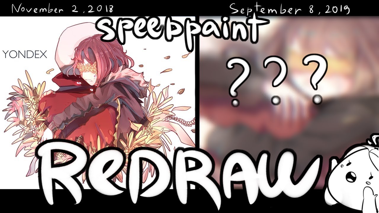 II REDRAWING TO OLD ART II Speedpaint FLOWERFELL (Undertale AU)