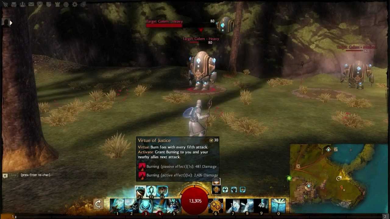 Guild Wars 2 Beta: Guardian Profession Specific Ability (Virtues)