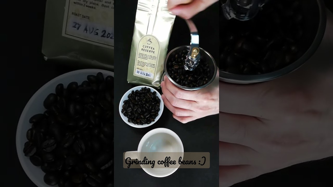 #shorts Grinding coffee beans makes my day!