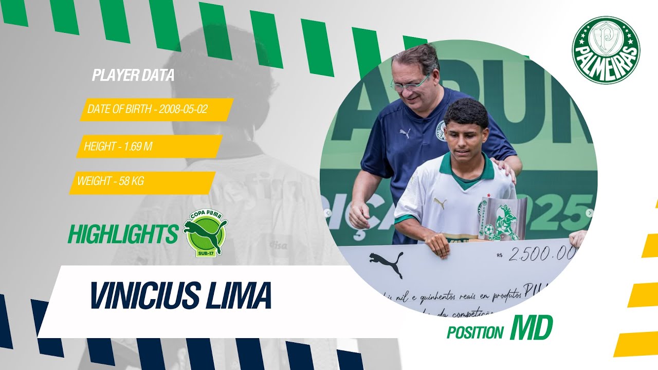 VINICIUS LIMA - SE PALMEIRAS - HIGHLIGHTS COPA PUMA 2025