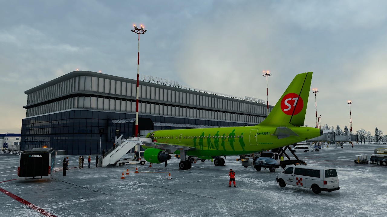 Новосибирск - Новокузнецк | Airbus A319-112 | S7 Airlines | UNNT - UNWW | Vatsim | X-Plane 12.4.1b2