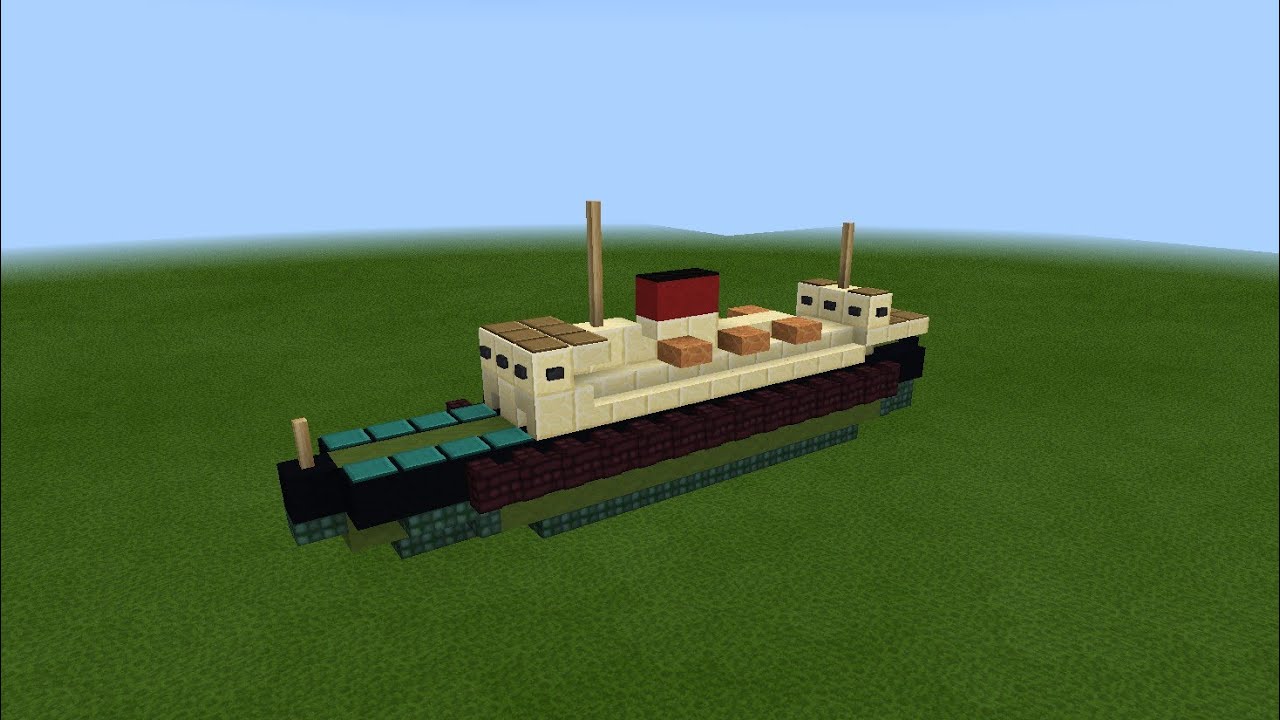 Красин (Icebreaker) (1916) | Minecraft Tutorial | 1:5 Scale