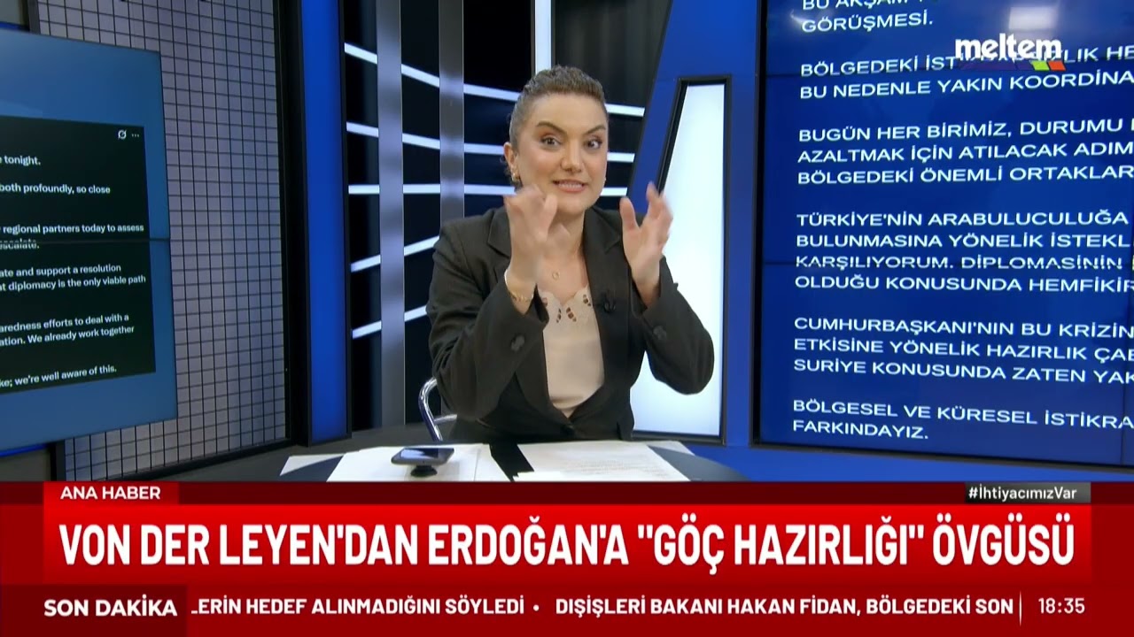 Konu göçmen olunca AB'nin aklına Türkiye geliyor. Ursula Von Der Leyen öve öve bitiremedi.