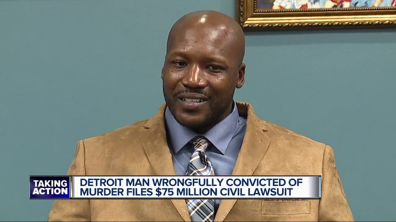 Detroit man wrongfully convicted of murder files $75 million lawsuit