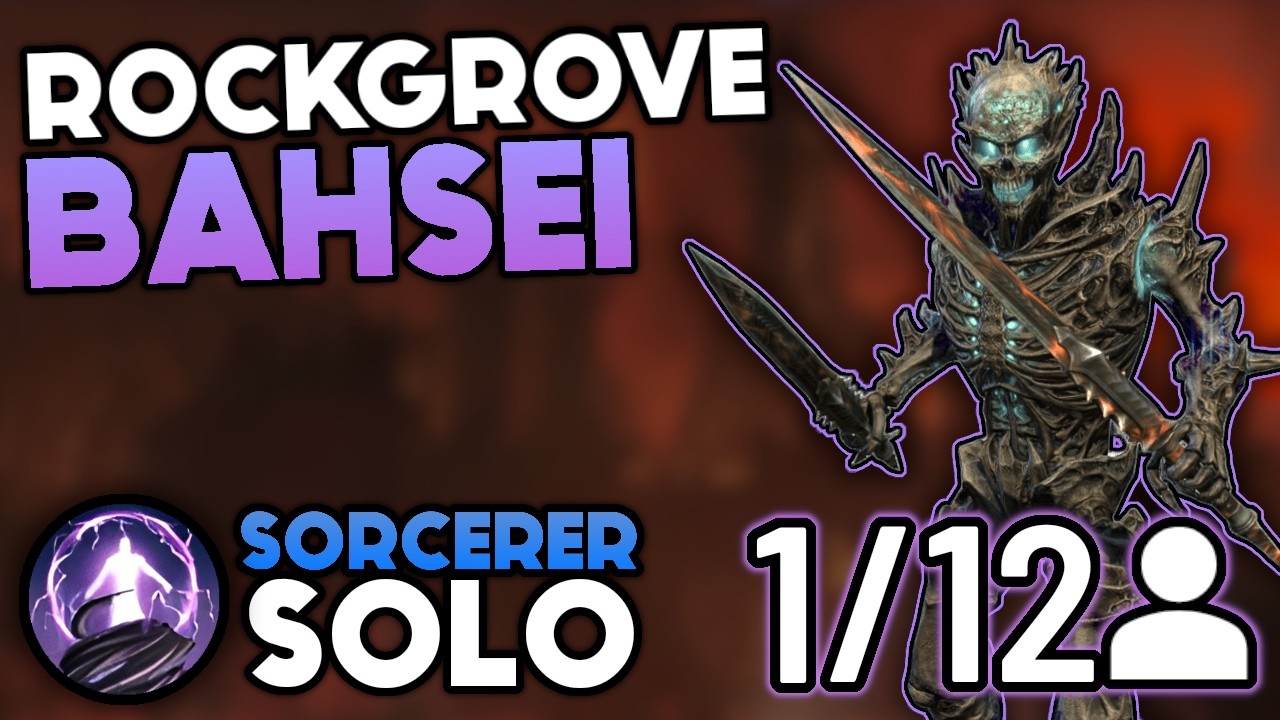Soloing a 12-man Trial | Solo Sorcerer - Bahsei - Rockgrove | ESO - Update 44