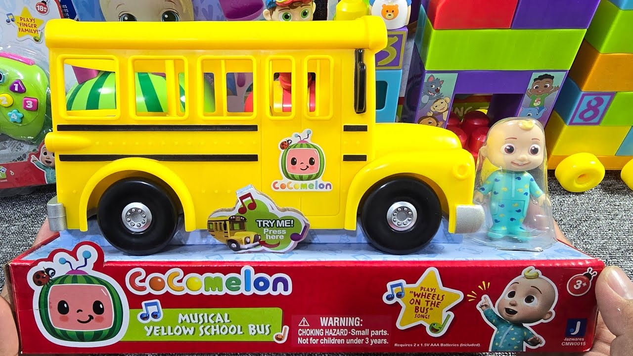 [ASMR] Unboxing COCOMELON Musical Yellow School Bus