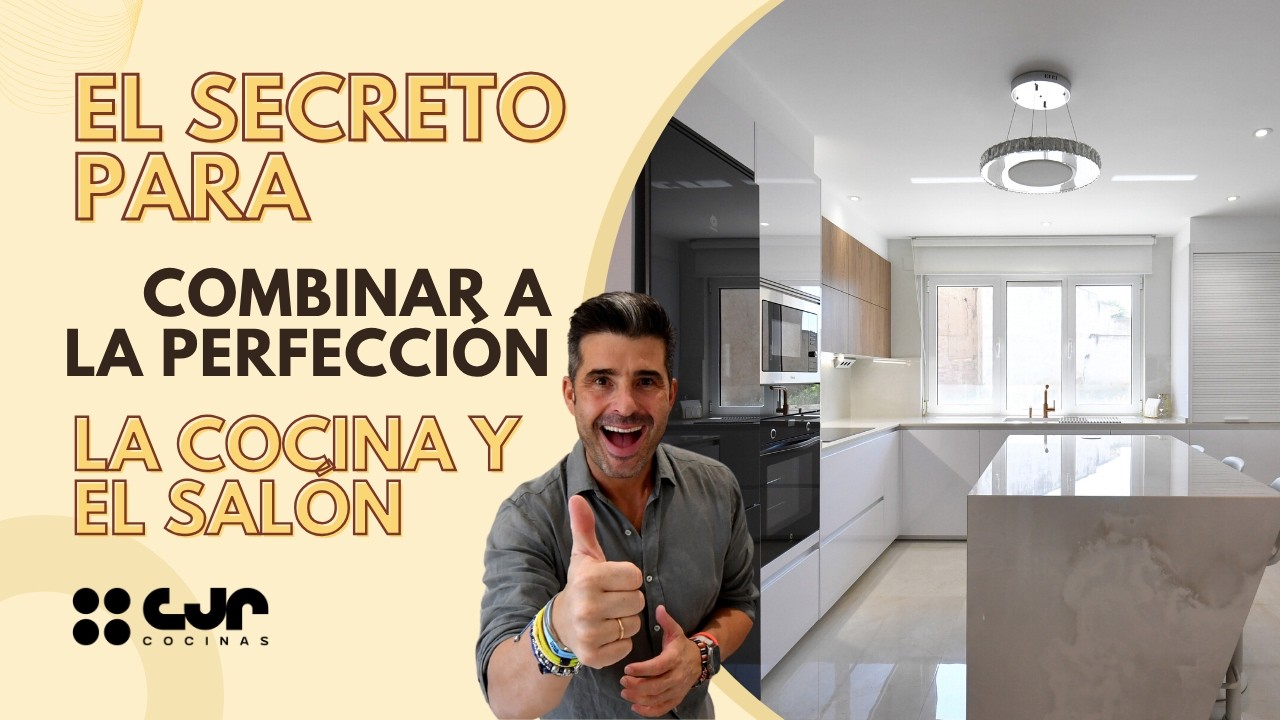 Cocina BLANCA y MADERA ABIERTA con ISLA 🚨 Tips para diseñar una cocina en L Cocinas CJR